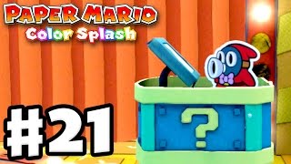 Paper Mario Color Splash  Gameplay Walkthrough Part 21  Snifit or Whifit Nintendo Wii U [upl. by Aved]