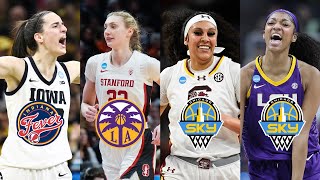 2024 WNBA draft top picks March Madness highlights [upl. by Heidt]