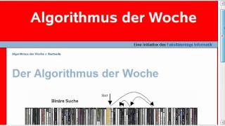 Algorithmus der Woche [upl. by Alleb]