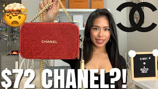 The Cheapest CHANEL Bag Ever How to Turn a 72 Chanel Beauty Pouch Into a Chanel Camera Bag [upl. by Misak]