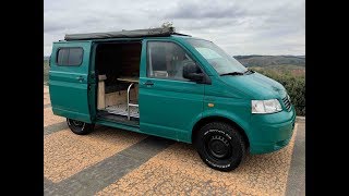 Camperizar mi Vw transporter t5 low cost camper 20 OVERLAND [upl. by Nedlog]