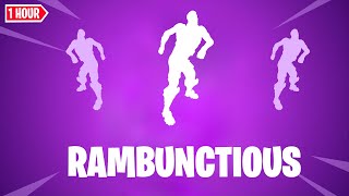 FORTNITE RAMBUNCTIOUS EMOTE 1 HOUR [upl. by Luahs296]