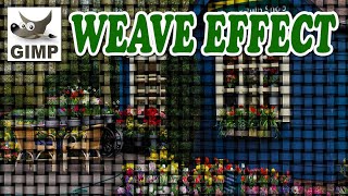 How To Make a Weave Effect in GIMP [upl. by Ormand493]