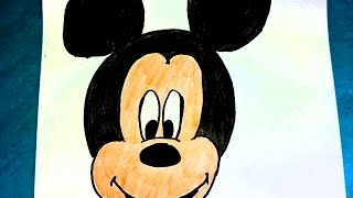 Speed Drawing How to draw a Mickey Mouse  Jak namalować narysować Myszka Miki [upl. by Danny]