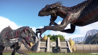 Best Carnivore Dinosaurs Roar And Fight  Giganotosaurus Vs Indominus Rex Vs Indoraptor  JWE2 [upl. by Abita206]