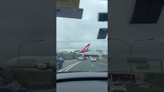 Sydney airport  qantas plane  M1 highway [upl. by Kiley]