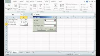 Excel Tip 4 Using Goal Seek to Calculate a Value [upl. by Williamson]