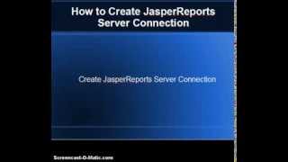 JasperStudio Connect to JasperReports Server 550 [upl. by Cody]