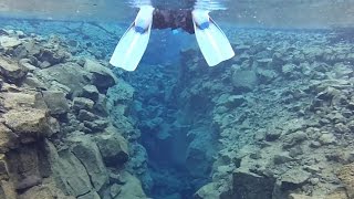 Snorkelling at the MidAtlantic Ridge  Iceland [upl. by Polish]