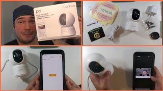 Laxihub P2 1080p Smart WiFi Camera Unboxing amp Setup Baby Monitor Home Security Camera [upl. by Burrton605]