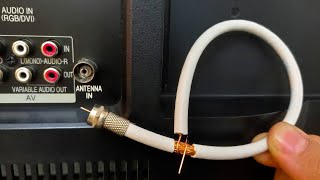 A piece of coaxial cable unlocks all TV channels  Antenna Booster [upl. by Lavro768]