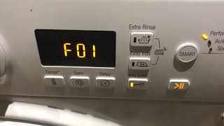 Hotpoint smart tech  F01 error code fault [upl. by Zsazsa]