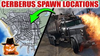 Cerberus Spawn Locations Map Halloween Event 2024 Exotic Exports Cerberus Event  GTA 5 Online [upl. by Dupuis]