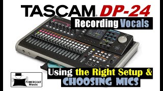 Tascam DP24DP32 Digital Portastudio Recording Vocals [upl. by Tammany]