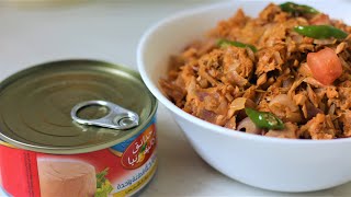 Canned Tuna Recipe for Dinner  Canned Tuna recipe to go with Rice Roti or Bread [upl. by Macegan]