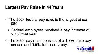 2024 Federal Pay Raise [upl. by Prasad707]