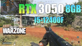 RTX 3050 8GB  Warzone  1080p Custom Settings ft i512400F [upl. by Lymn]