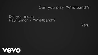 Paul Simon  Wristband Lyric Video [upl. by Ajnot]