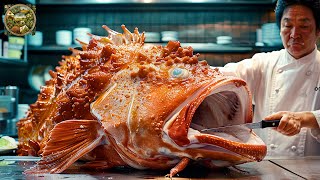 Explore Japanese cuisine How to prepare Stonefish the most unique fish in the World Emison Newman [upl. by Rebmyt]