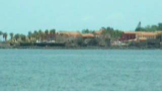 Goree Island Dakar Senegal  View from Ferry [upl. by Yenal]