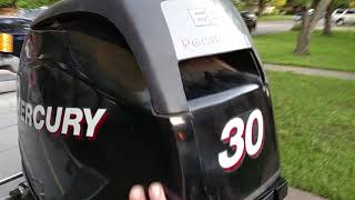 Mercury Marine 30 introduction wont start [upl. by Naaitsirhc]