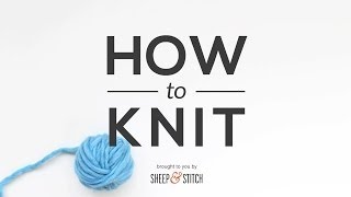 How to Knit  Knit Stitch [upl. by Bury]