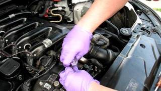 BMW 530d320d520d EGR thermostat swap in three minutes [upl. by Vullo574]