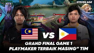 MALAYSIA vs PHILIPPINES Grand Final Game 1 Dua Orang Ini JAGO BANGET  IESF WEC 2024 [upl. by Quenna]