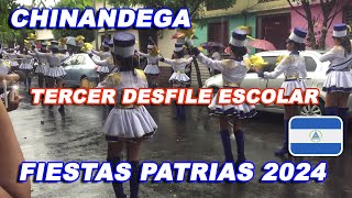 Nicaragua  Chinandega Tercer Desfile Escolar Chinandega 2024 [upl. by Verla]