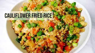 CAULIFLOWER SHRIMP FRIED RICE [upl. by Najib]