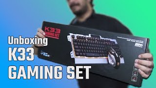 Unboxing K33 Gaming Set ¿El combo de Teclado y Mouse calidad precio [upl. by Hans]