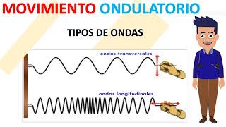 MOVIMIENTO ONDULATORIO  Tipos de Ondas  Paso a Paso  Diviértete Aprendiendo [upl. by Aldora810]