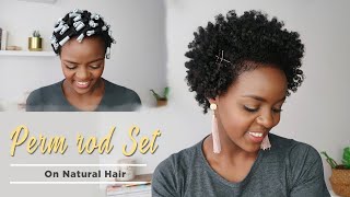 NATURAL HAIR  BOMB HEATLESS PERM ROD SET [upl. by Estrella233]