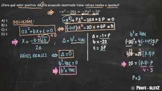 Ecuacion Cuadratica Problema 201  Raices Reales e Iguales [upl. by Aik]