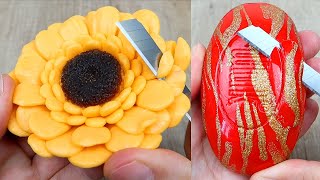 Relaxing Soap Cutting ASMR Satisfying Soap and lipstick cutting Corte de jabón  908 [upl. by Bilac139]