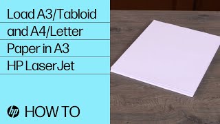 Load A3Tabloid and A4Letter Paper in A3 HP LaserJet  HP LaserJet  HP [upl. by Fahland587]