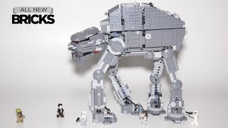 Lego Star Wars 75189 First Order Heavy Assault Walker Speed Build [upl. by Gierk]