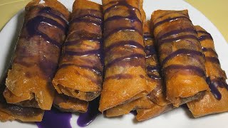 Trending Cheesy Ube Turon Malagkit Recipe  Meryendang Pang Negosyo P15 [upl. by Ellainad]