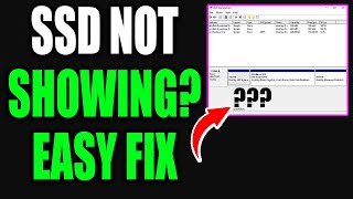 Fix SSD Not Showing Up in Disk Management or BIOS on Windows 1110 [upl. by Llenil]