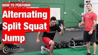 Alternating Split Squat Jump [upl. by Enrichetta]