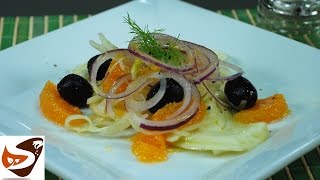 Insalata di finocchi e arance alla siciliana con olive  antipasti fennel and orange salad [upl. by Acul902]