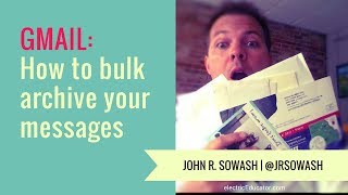 Gmail Tip How to bulk archive old messages using Gmail [upl. by Wesla419]