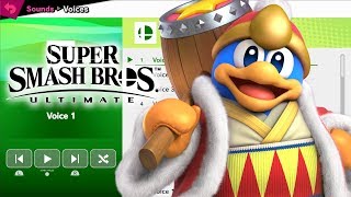 King Dedede Voices  Super Smash Bros Ultimate [upl. by Eselehs]