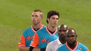 National Anthem at Marlins VS Padres Game 2017 Monique Abbadie [upl. by Elijah87]