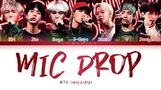 BTS  MIC Drop 방탄소년단  MIC Drop Color Coded LyricsHanRomEng가사 [upl. by Ehttam]