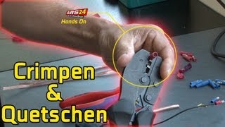 Kabelschuhe crimpen und Verbindungen Quetschen  Tutorial  ARS24 [upl. by Osmund]