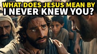 WHAT DOES JESUS MEAN BY I NEVER KNEW YOU biblestories [upl. by Enneirda410]