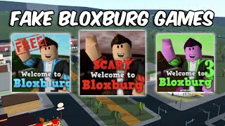 Playing FAKE BLOXBURG GAMES [upl. by Campball]