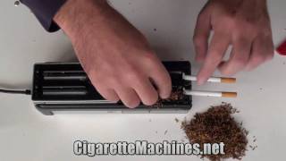 Cigarette machine Automatic twin spoontype injector [upl. by Prichard1]