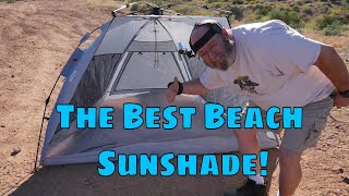 Easthills Outdoors Coastview Easy Setup Beach Tent Review [upl. by Esinrahs]